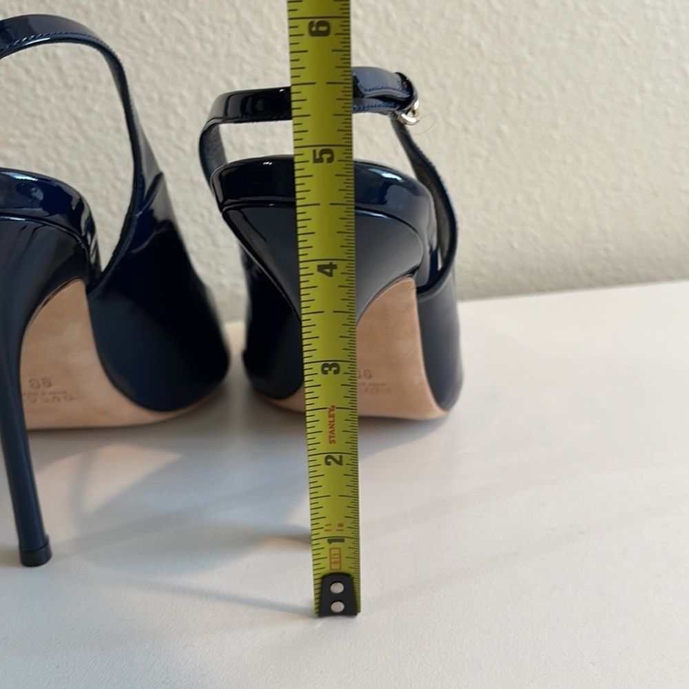GUCCI Vitello Vernice Soft Blu Pumps - Picture 7 of 16